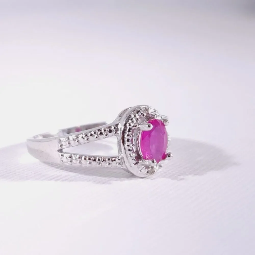 Natural Ruby Ring 1/2 Carat Size 7